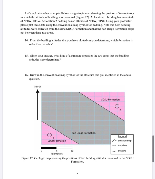 Solved Structural Geology Laboratory 9 (Name) Geologic