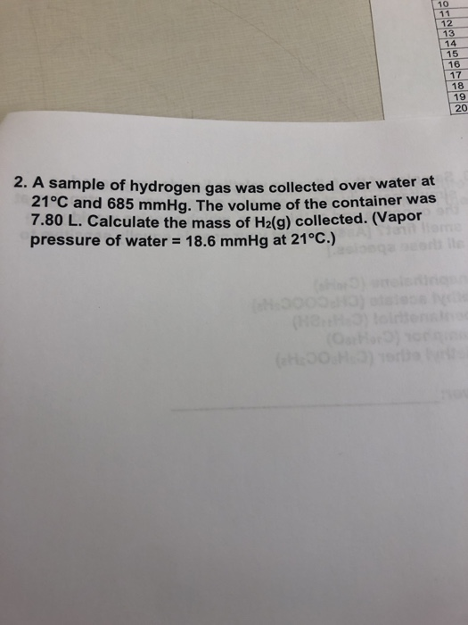 Solved 1. Calculate the density, in g/L, of chlorine (Cl2)