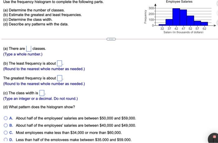 Solved Use The Frequency Distribution Shown Below To | Chegg.com