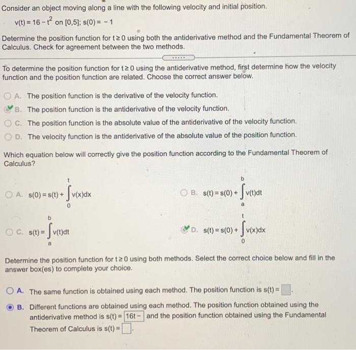 Solved Consider an object moving along a line with the | Chegg.com