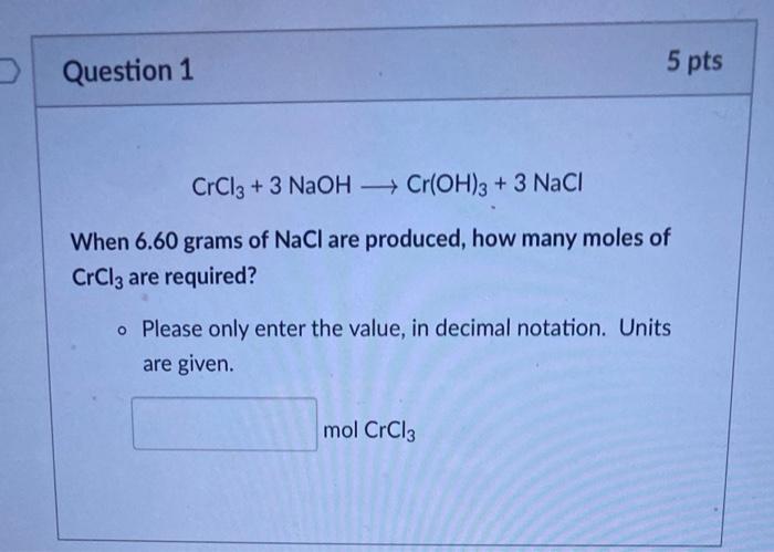 NaOH CrCl3: Phản Ứng, Ứng Dụng và Tính Chất Quan Trọng