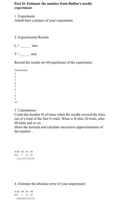 buffon's needle experiment