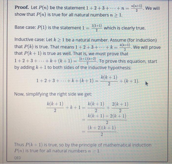 Solved This proof is an example given in my textbook. I | Chegg.com