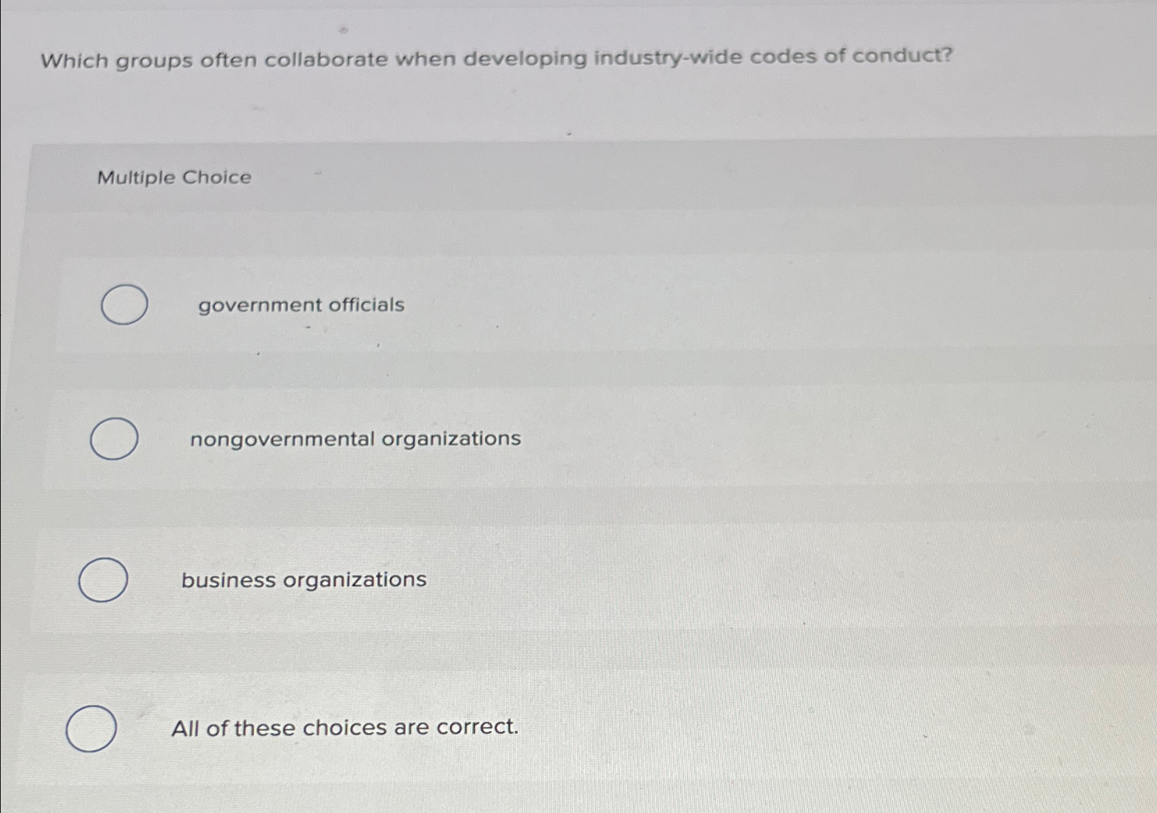 Solved Which groups often collaborate when developing | Chegg.com