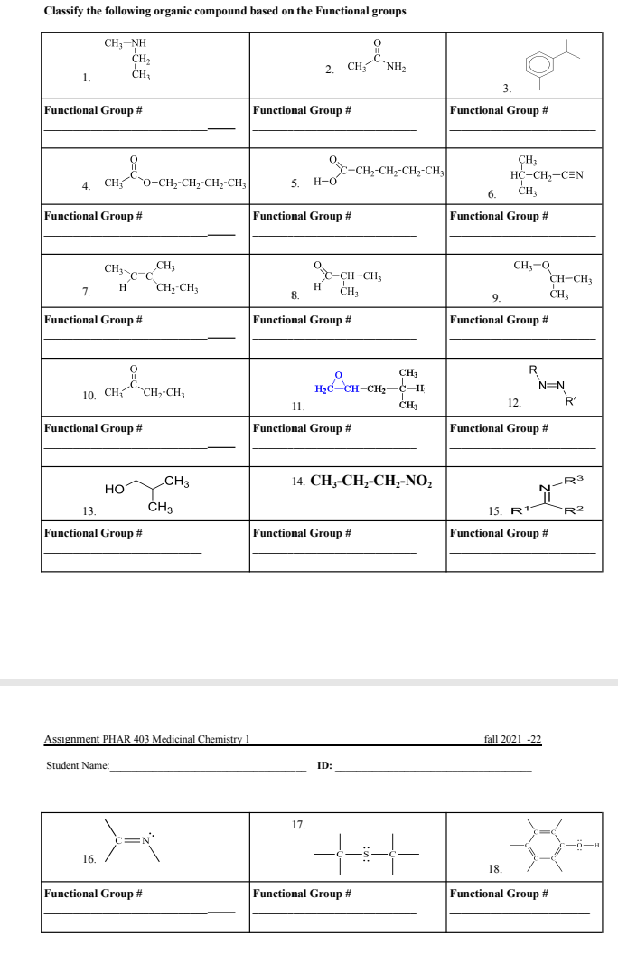 Solved Classify the following organic compound based on the | Chegg.com