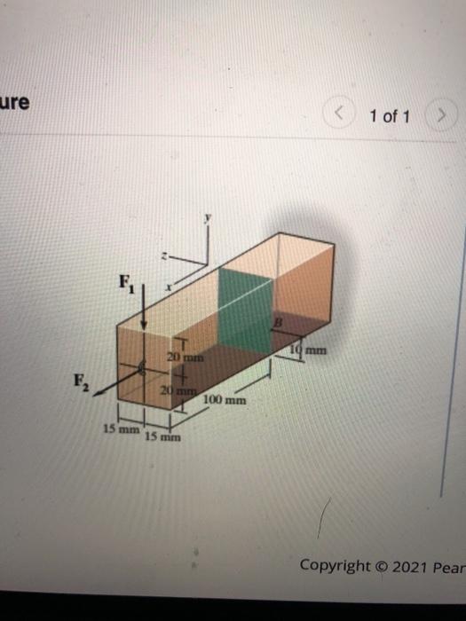 Solved The beam has a rectangular cross section and is | Chegg.com