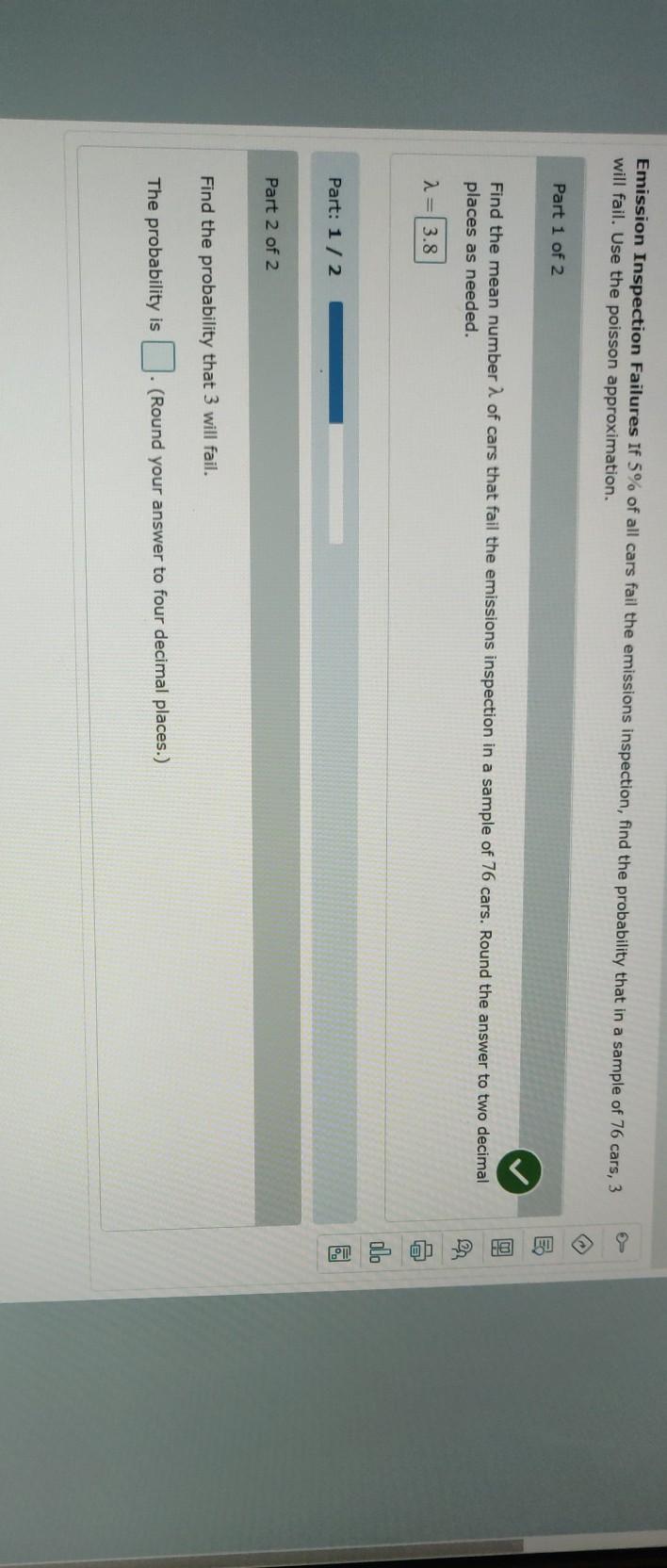 Solved Emission Inspection Failures If 5 of all cars fail