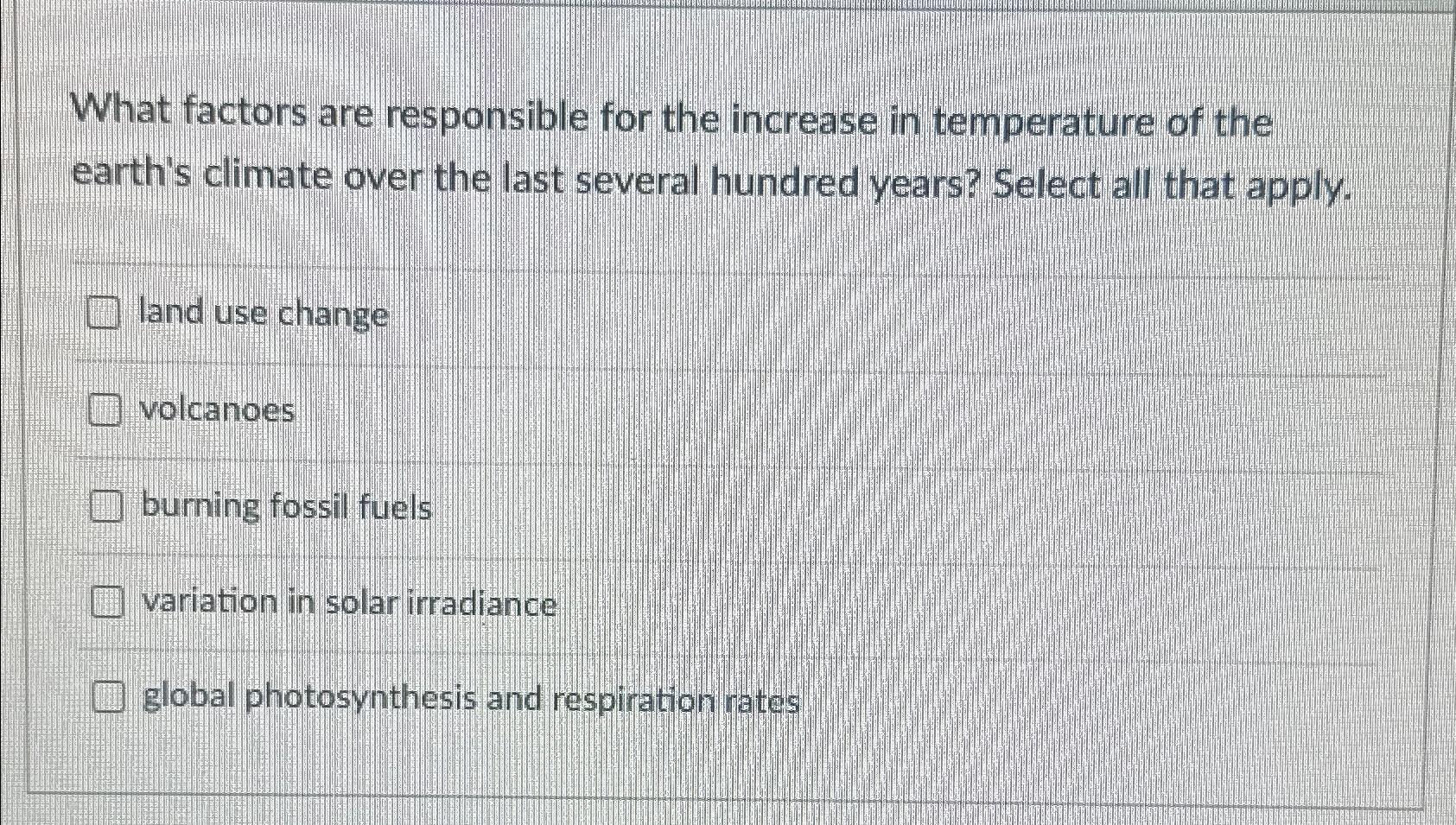 Solved What Factors Are Responsible For The Increase In 