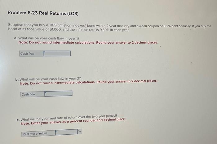 Solved Suppose That You Buy A TIPS (inflation-indexed) Bond | Chegg.com