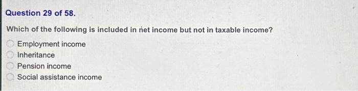 Solved Which of the following is included in net income but | Chegg.com