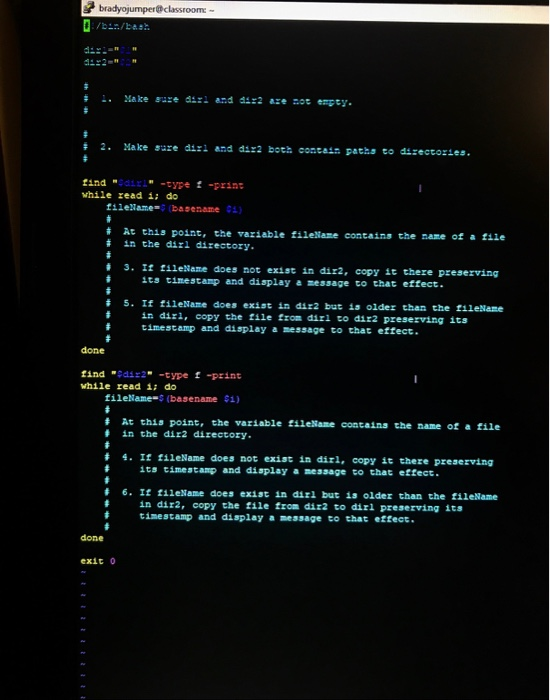 This Is For Linux/Bash. Please Explain Your Code So I | Chegg.Com