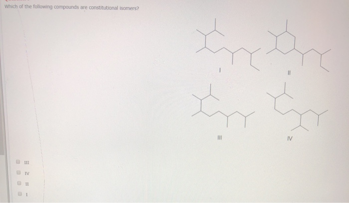 Solved Which of the following compounds are constitutional | Chegg.com