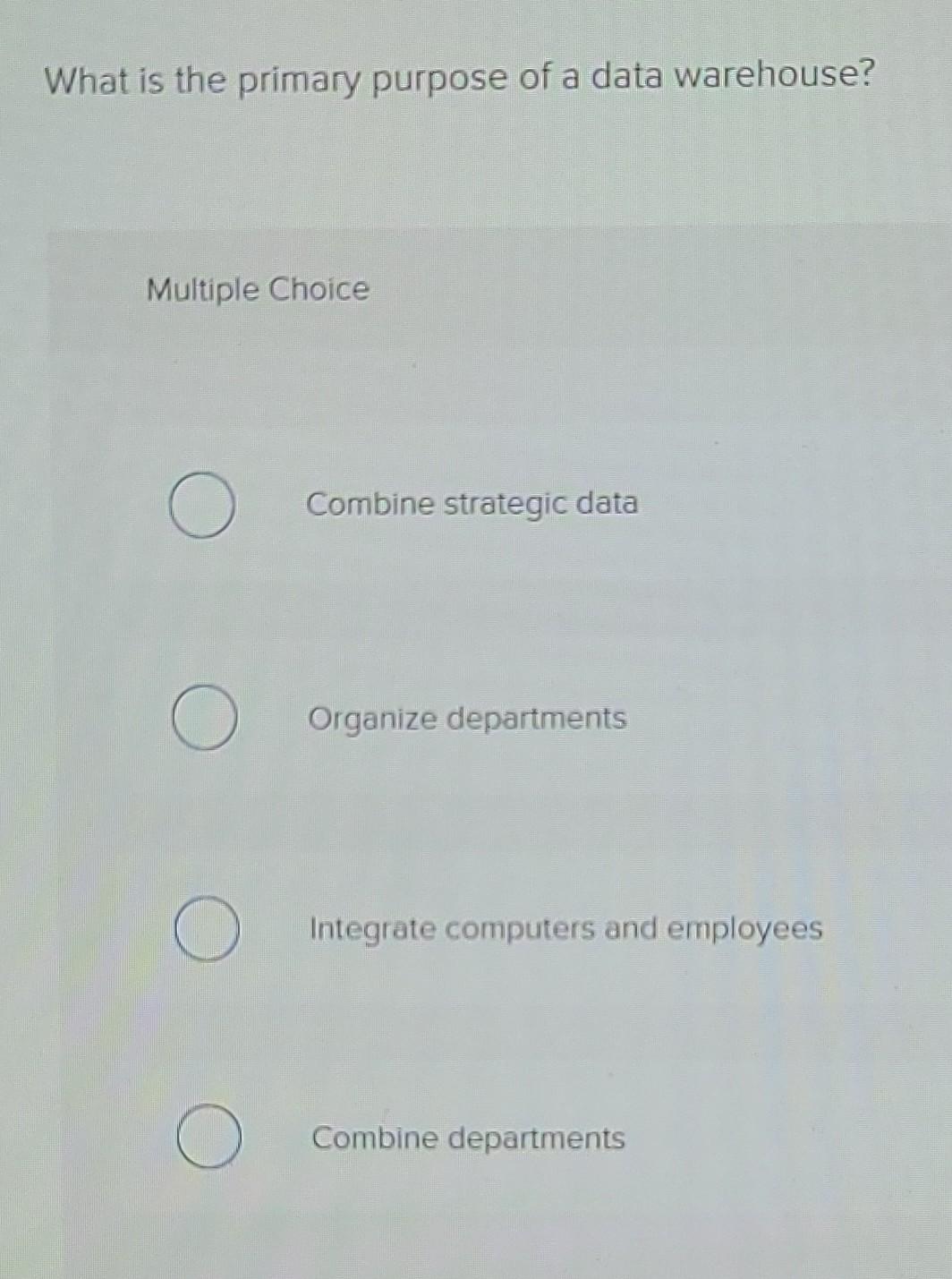 solved-what-is-the-primary-purpose-of-a-data-warehouse-chegg