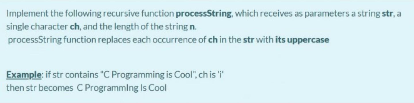 Solved Implement the following recursive function | Chegg.com