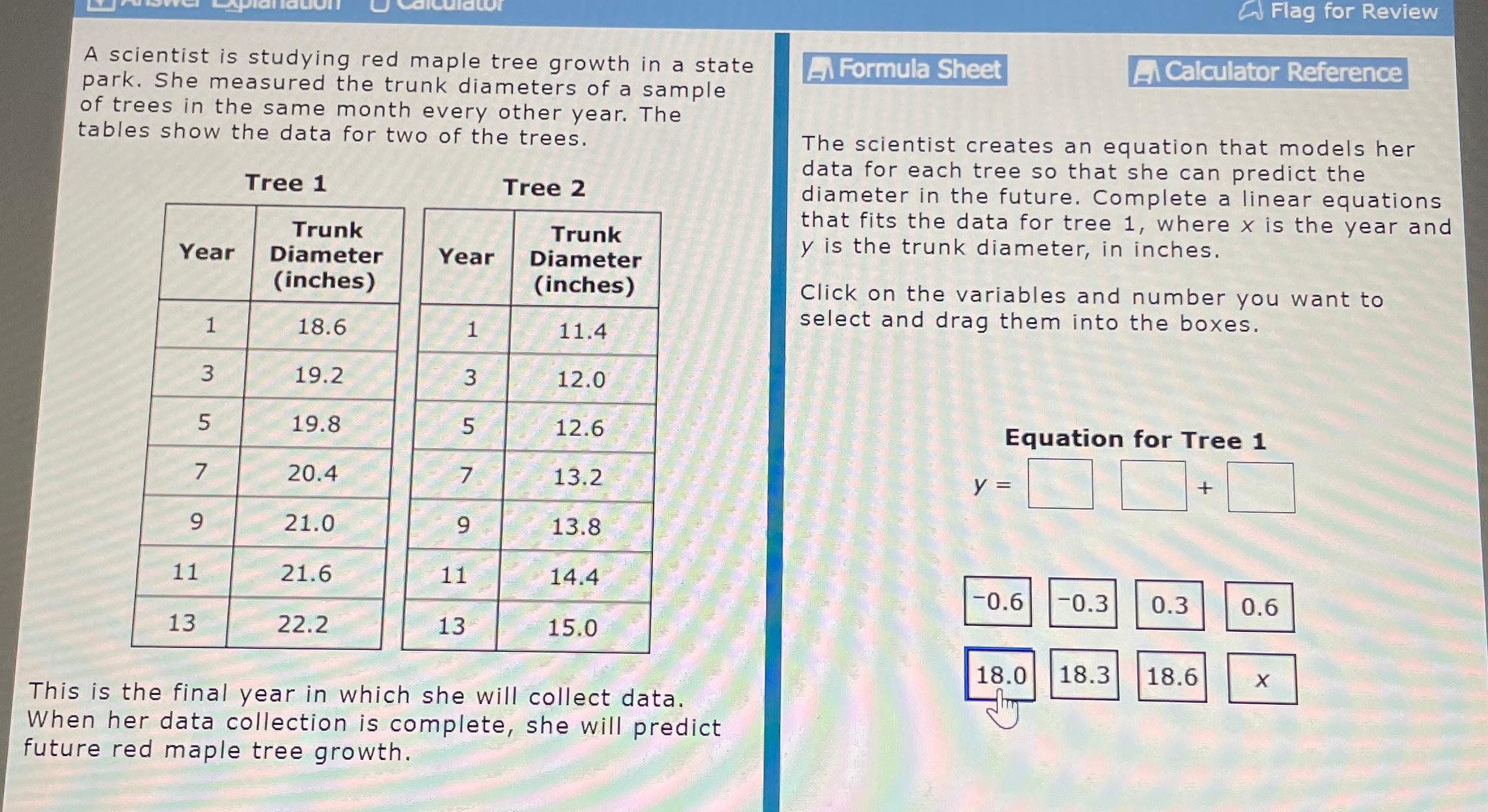 A scientist is studying red maple tree growth in a | Chegg.com