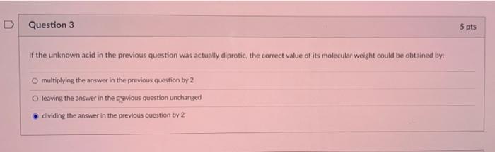 Solved Question 1 5 pts What is the molar concentration (in | Chegg.com
