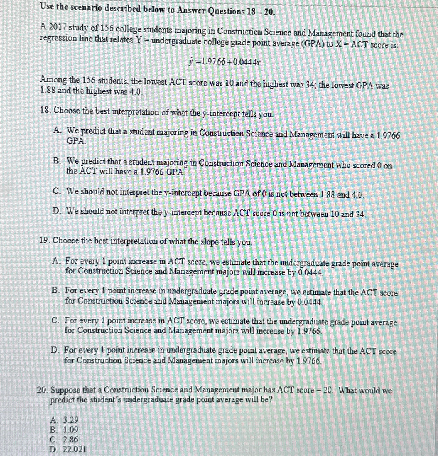 Solved Use the scenario described below to Answer Questions | Chegg.com