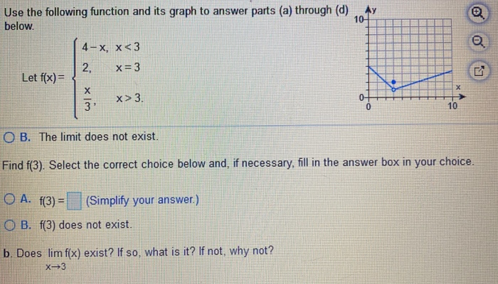 Solved Ay Use the following function and its graph to answer | Chegg.com