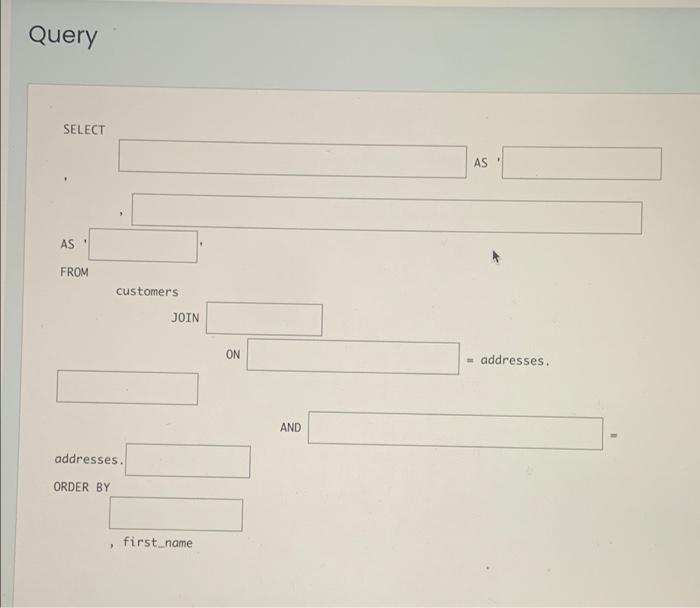 Solved Problem Write a SQL query that satisfies the | Chegg.com