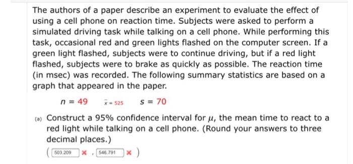 Solved The authors of a paper describe an experiment to | Chegg.com