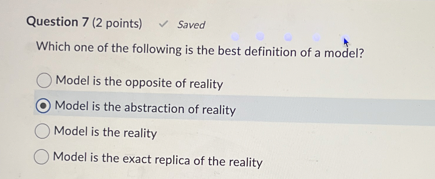 Solved Question 7 (2 ﻿points)Which one of the following is | Chegg.com