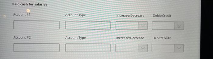 Solved Review the transactions and determine the accounts, | Chegg.com