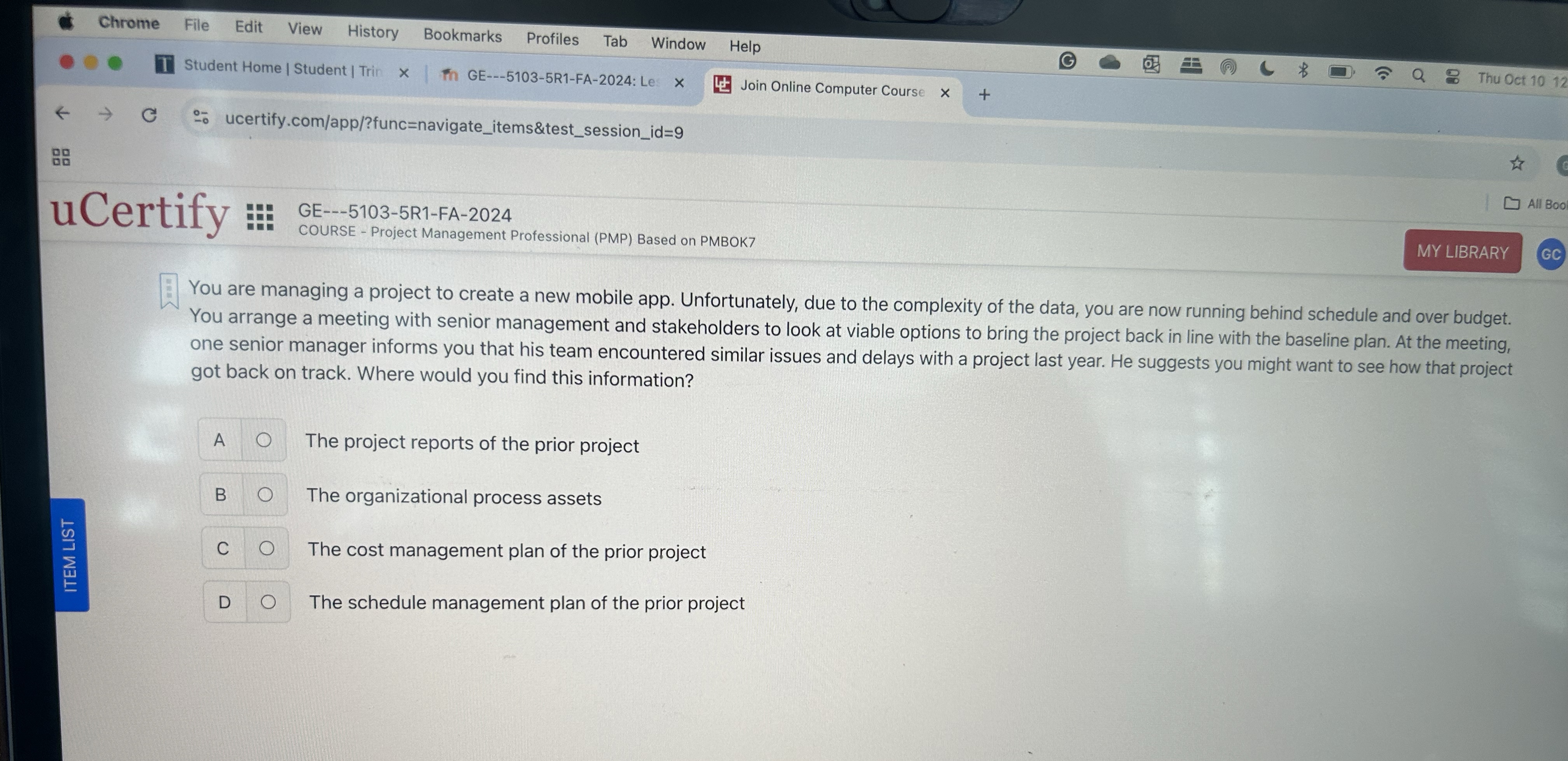 Solved You are managing a project to create a new mobile | Chegg.com