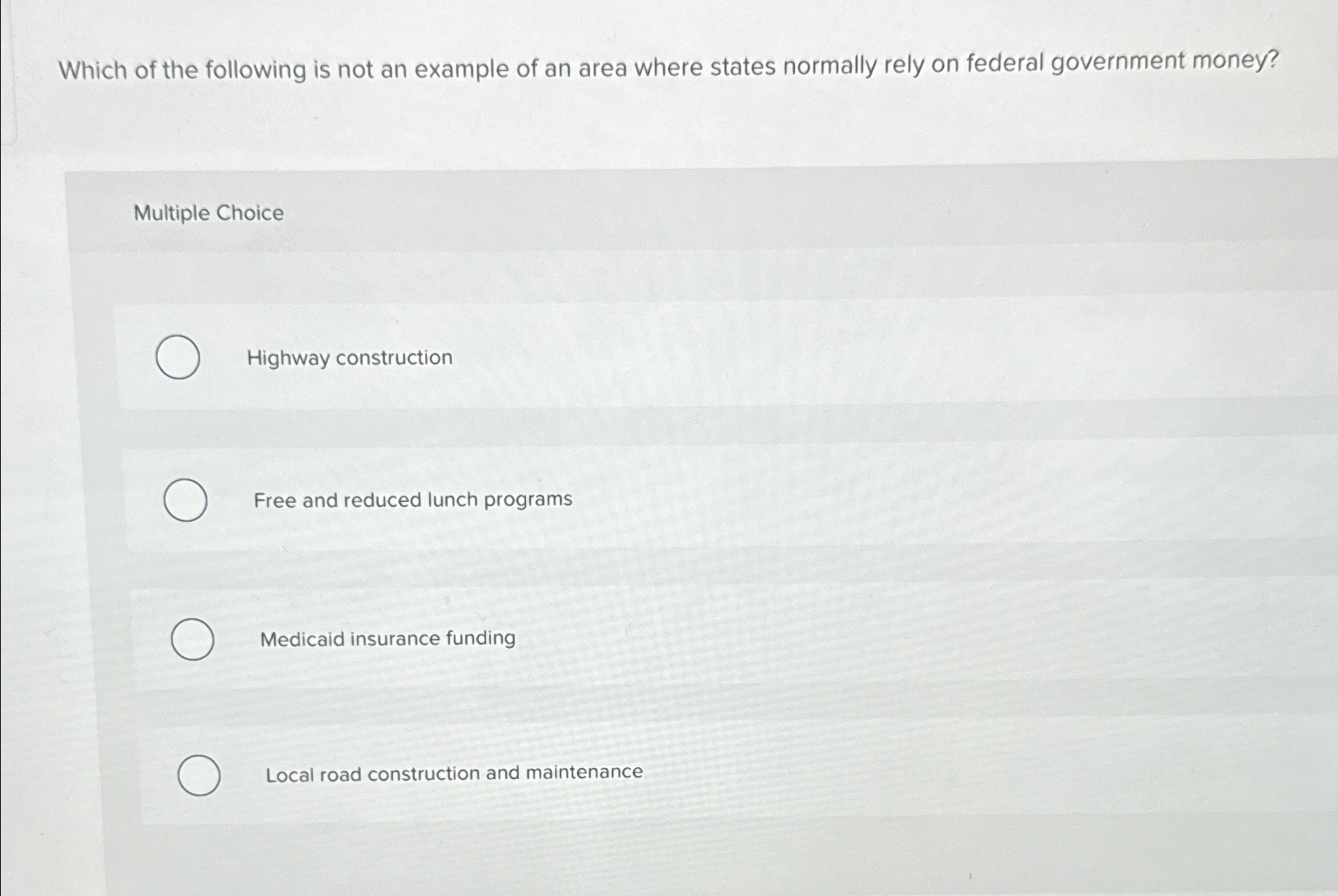 Solved Which of the following is not an example of an area | Chegg.com