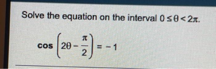 Solved Solve the equation on the interval 0 s0