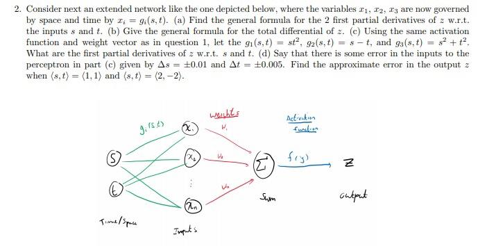 A Perceptron Is A Very Simple 1-layer Neural Network. | Chegg.com