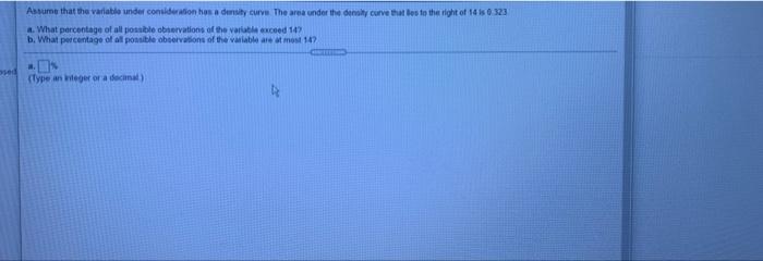 Solved Assume that the variable under consideration has a | Chegg.com