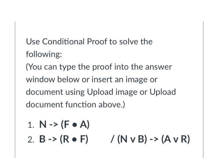 Solved Intro to logic , solve the proof by getting rhe | Chegg.com