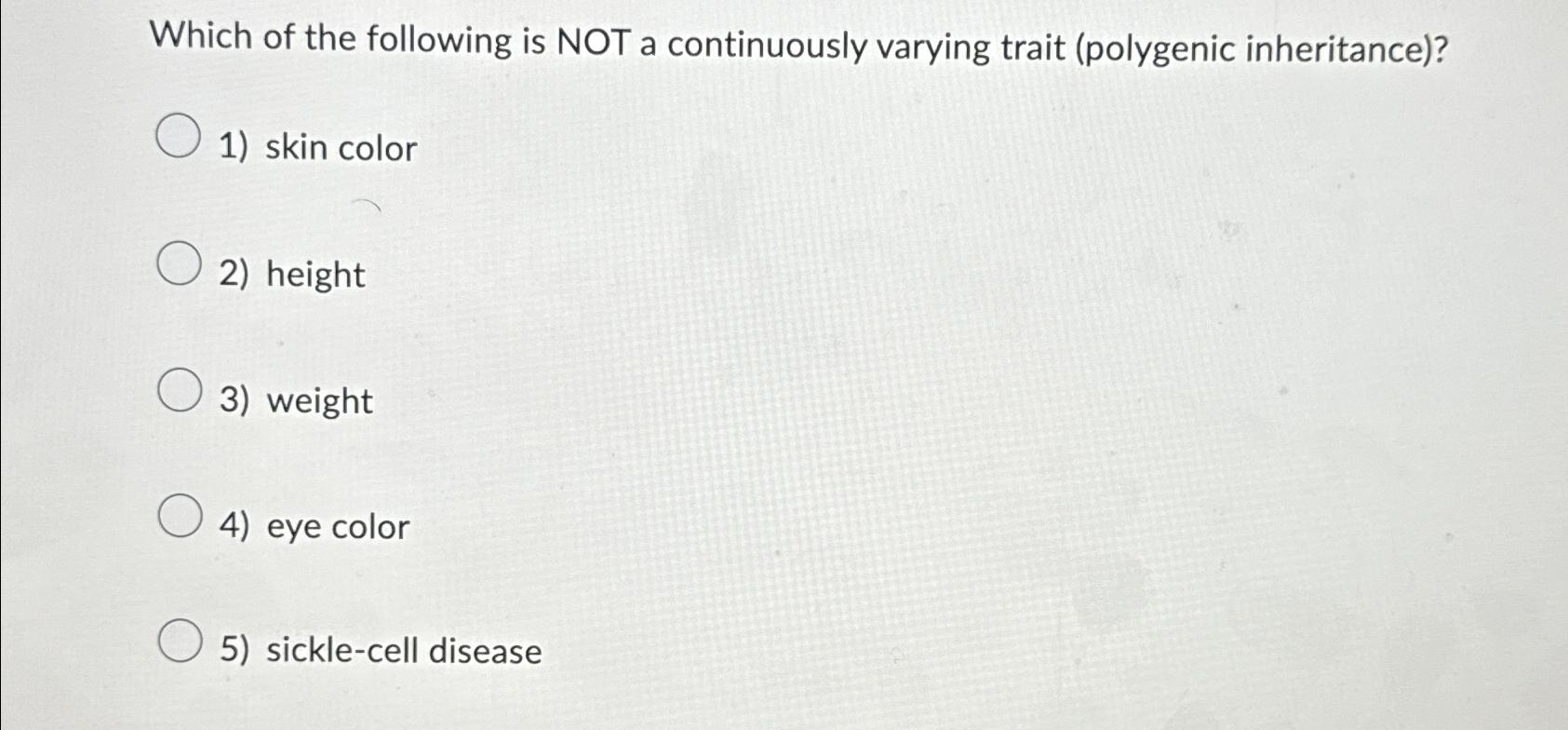Solved Which of the following is NOT a continuously varying | Chegg.com