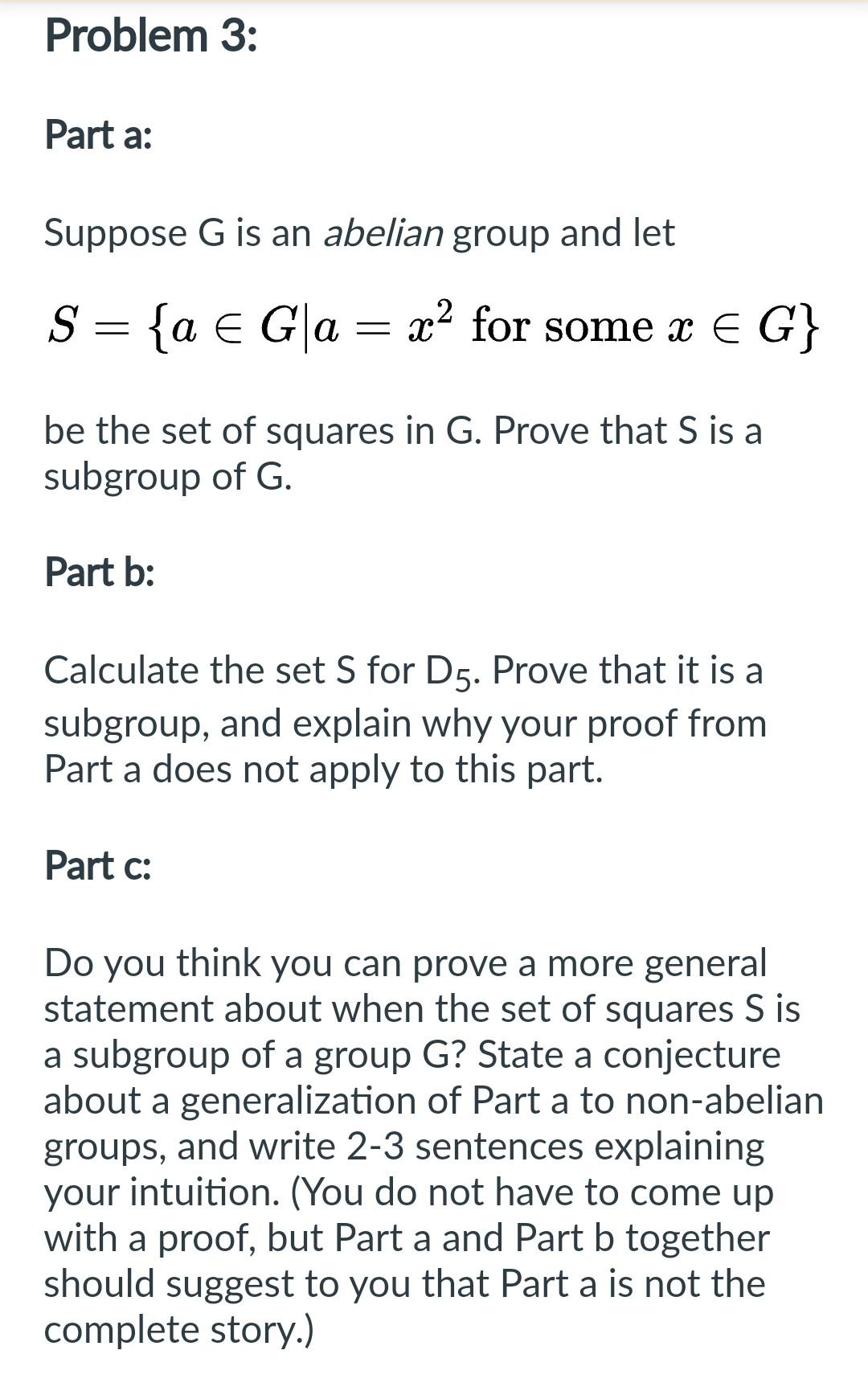 Solved Part A: Suppose G Is An Abelian Group And Let | Chegg.com