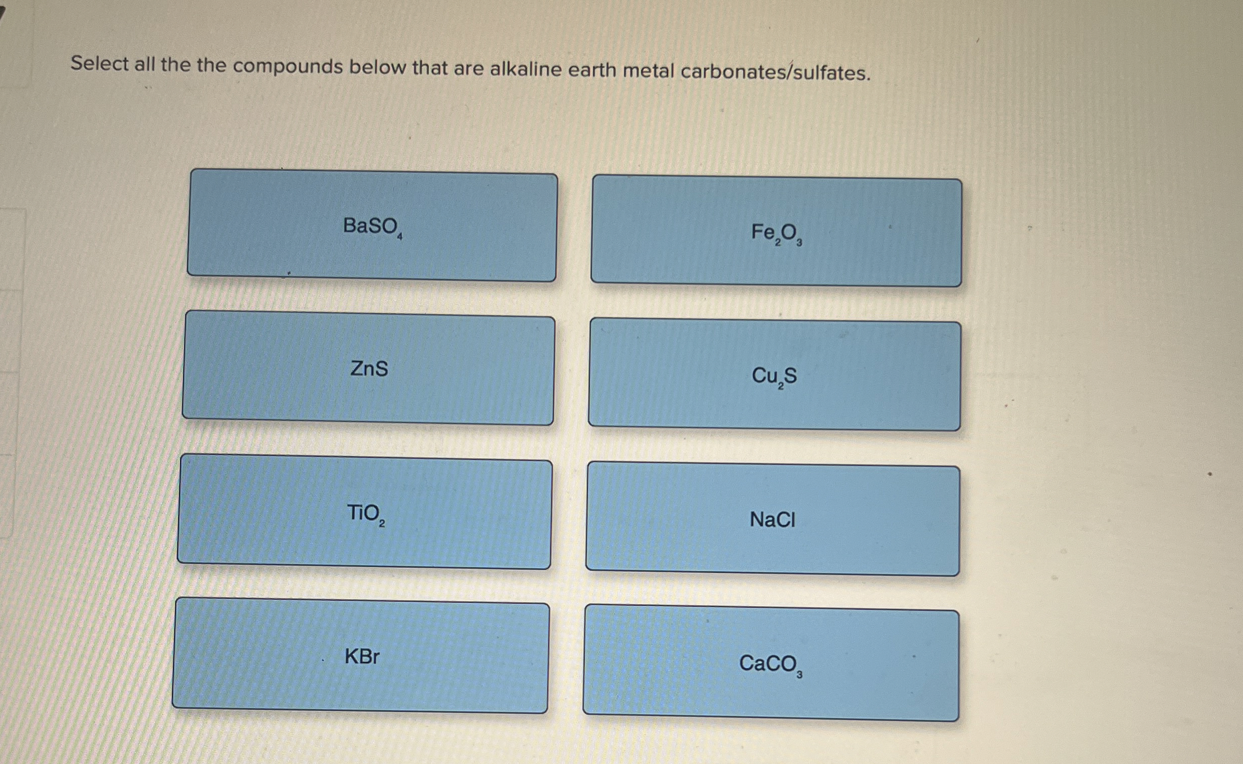 Solved Select all the the compounds below that are alkaline | Chegg.com