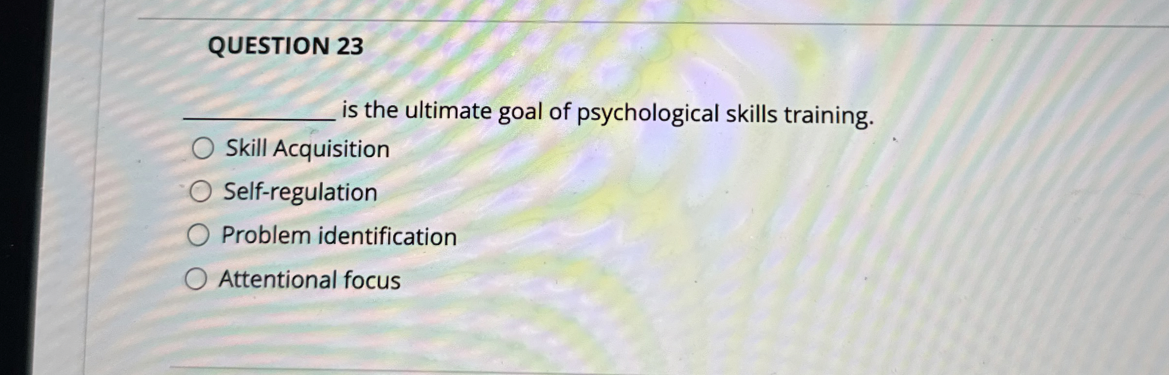 Solved QUESTION 23 ﻿is the ultimate goal of psychological | Chegg.com