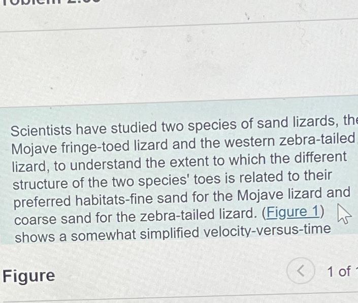 Scientists have studied two species of sand lizards, | Chegg.com