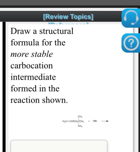 Solved Draw a structural formula for the more stable | Chegg.com