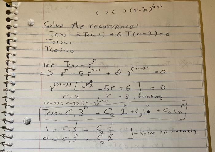 Solved (Algorithm Analysis) The first photo is an example of | Chegg.com