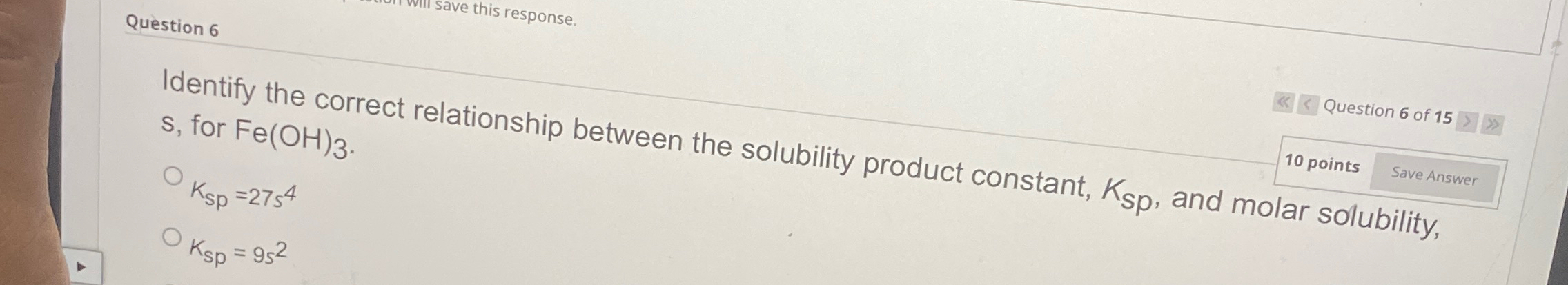 Solved Question 6Identify The Correct Relationship Between | Chegg.com