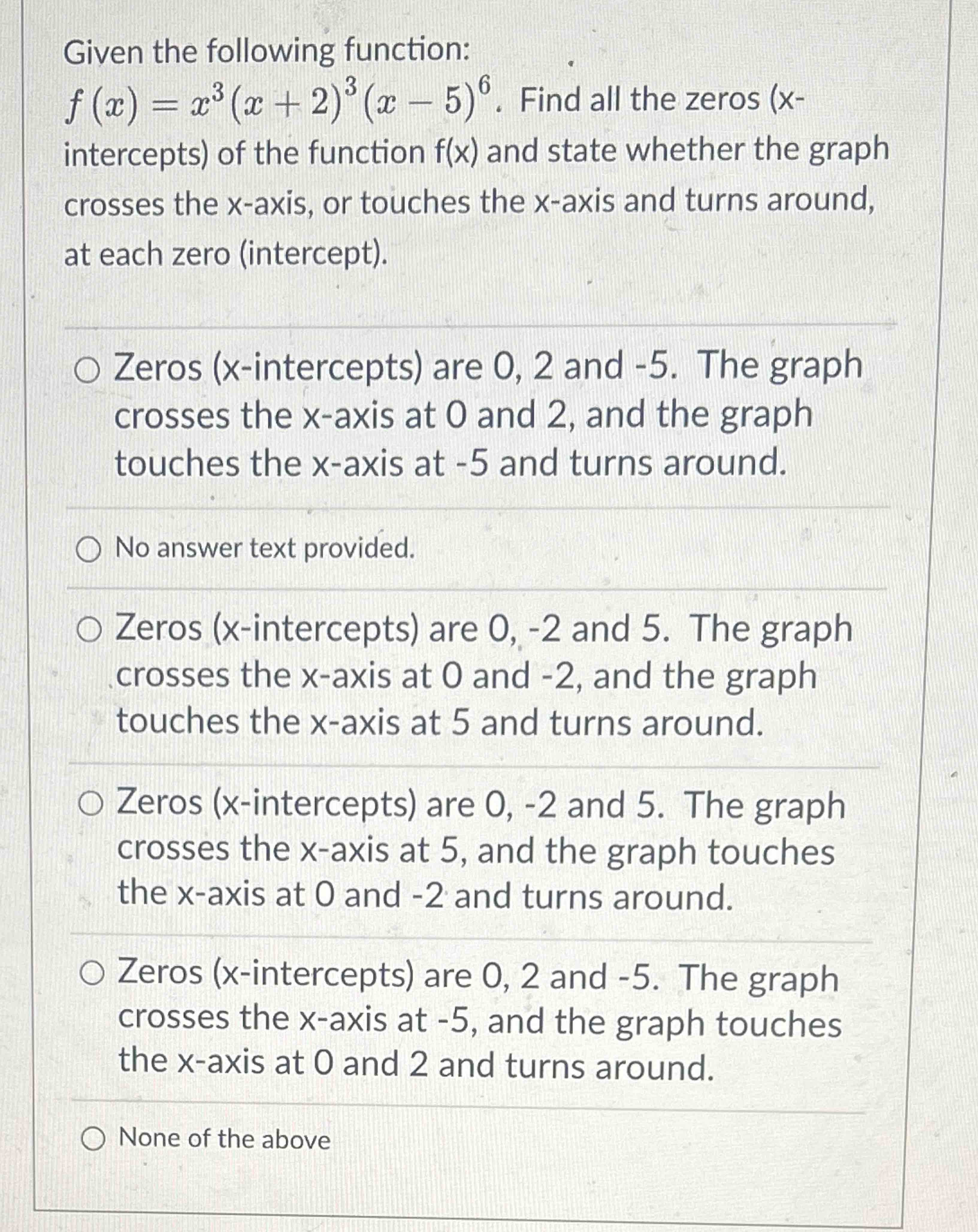 Solved Given The Following Function f x x3 x 2 3 x 5 6 Chegg solved-given-the-following-function-f-x-x3-x-2-3-x-5-6-chegg