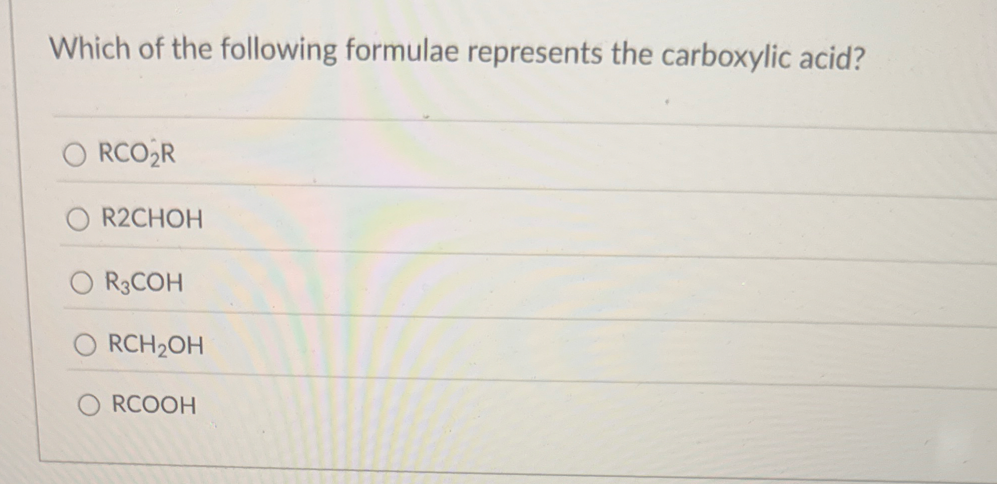 Which of the following formulae represents the | Chegg.com
