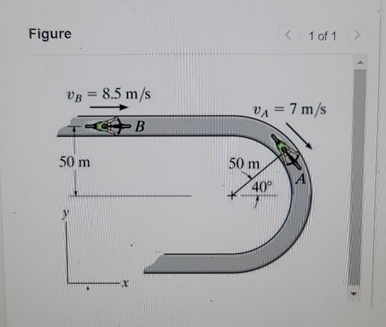 Solved At the instant shown, the bicyclist at A is traveling | Chegg.com