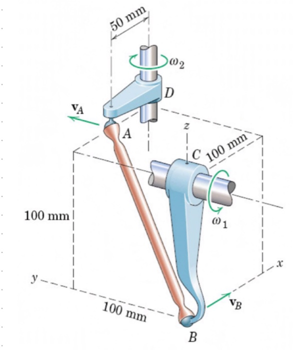 Solved For The Mechanism As Shown, Link AB Has A | Chegg.com