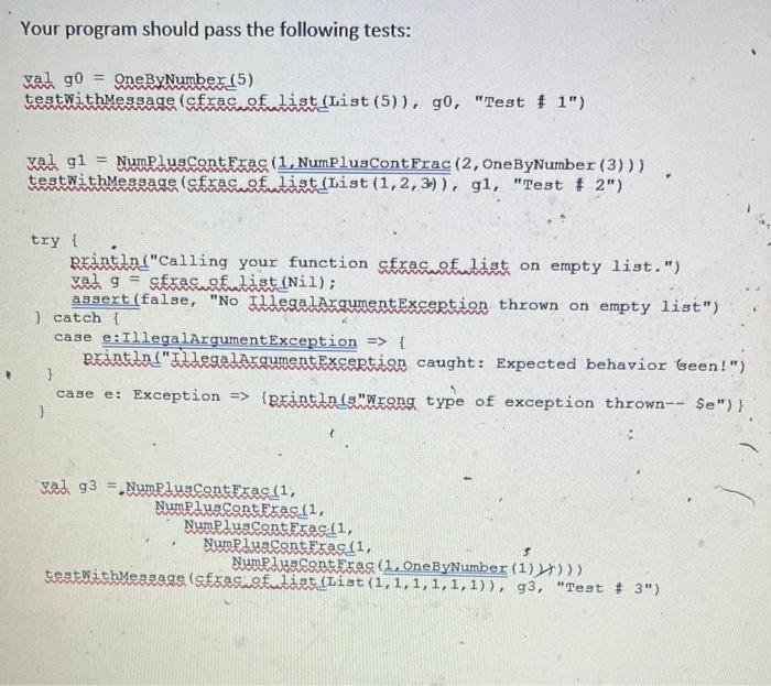 Solved Provided functions for testing your implementation: | Chegg.com