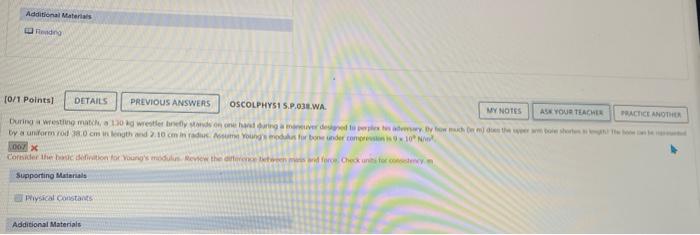 Solved Additional Materials Reading [0/1 Points] DETAILS | Chegg.com