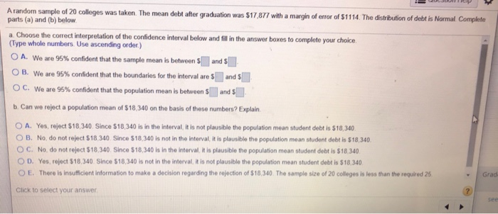 Solved Suppose a simple random sample of size 13 is obtained | Chegg.com