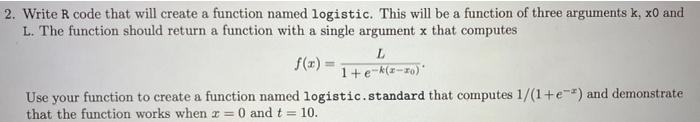 Solved 2. Write R code that will create a function named | Chegg.com