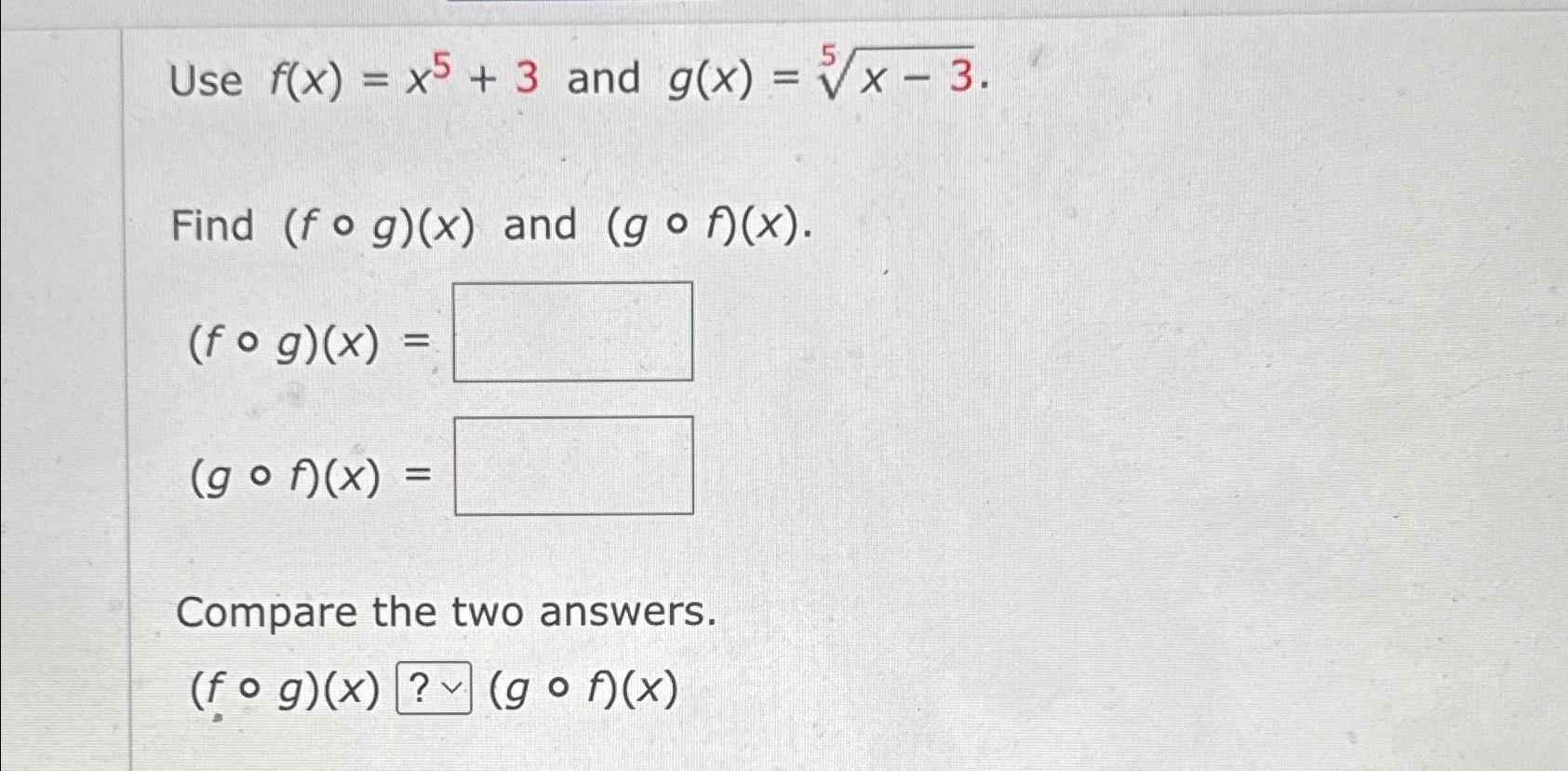 f x )= 5 5 корень x 3