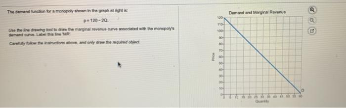 Solved Demand and Marginal Revenue The demand function for a | Chegg.com